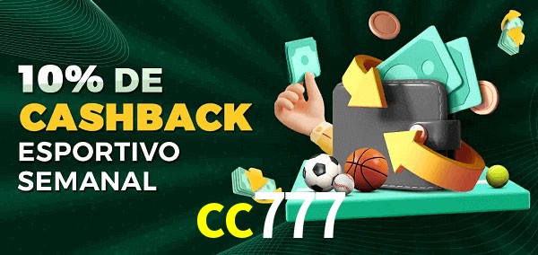 10% de bônus de cashback na cc777