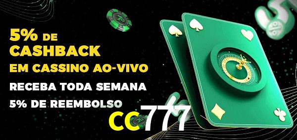 Promoções do cassino ao Vivo cc777